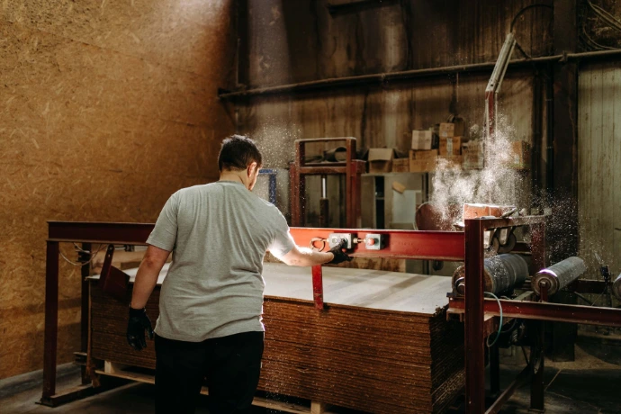 Réalisation du panneau isolant acoustique Pan-terre